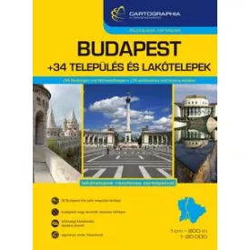   Budapest +34 Település és lakótelep atlasz 1:20 000, 1:10 000