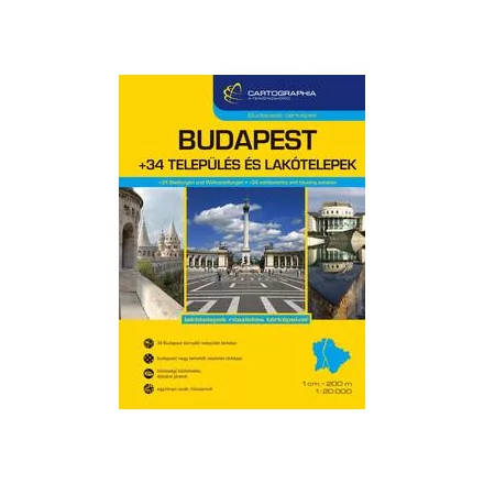 Budapest +34 Település és lakótelep atlasz 1:20 000, 1:10 000