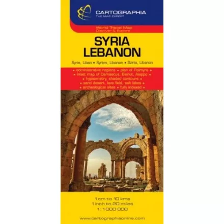 Szíria, Libanon térkép