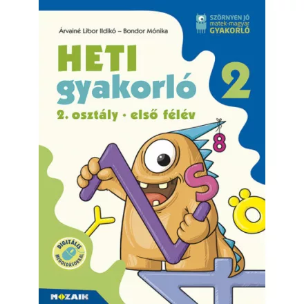 Heti gyakorló 2. osztály - első félév - Magyar és matek gyakorlófeladatok