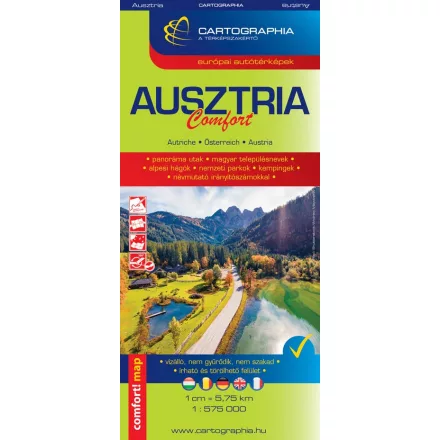 Ausztria Comfort térkép