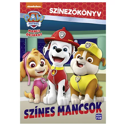 Mancs Őrjárat - Színes mancsok - Színezőkönyv