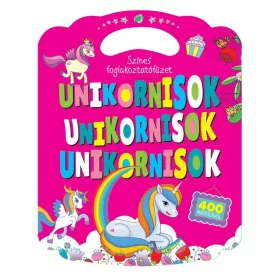 Színes foglalkoztatófüzet unikornisokkal