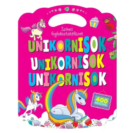 Színes foglalkoztatófüzet unikornisokkal
