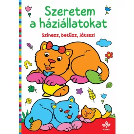 Szeretem a háziállatokat – Színezz, betűzz, játssz!