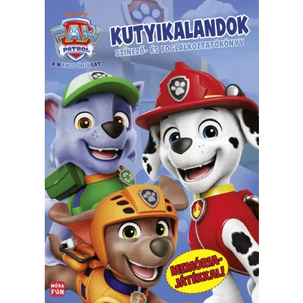 Mancs Őrjárat - Kutyikalandok - Színező- és foglalkoztatókönyv memóriakárytákkal
