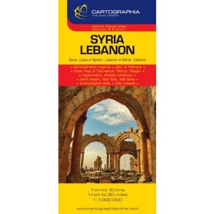 Szíria, Libanon térkép