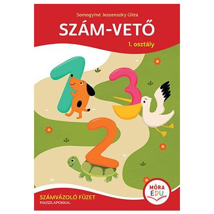 Szám-vető 1. osztály számvázoló füzet pauszlapokkal