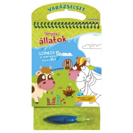 Varázsecset - Tanyasi állatok - Színezd ki a varázsecsettel