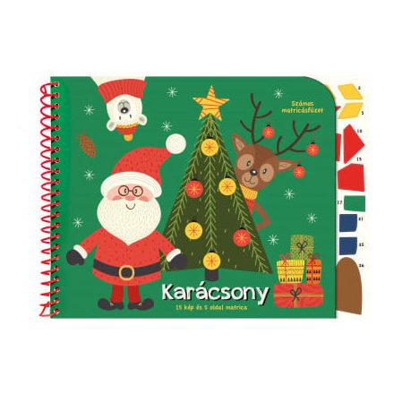 Számos matricásfüzet - Karácsony