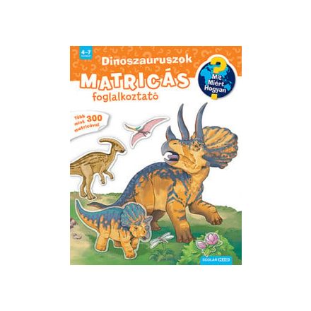 Dinoszauruszok - Matricás foglalkoztató