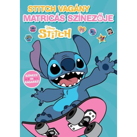 Disney - Stitch vagány matricás színezője - színező és foglalkoztató